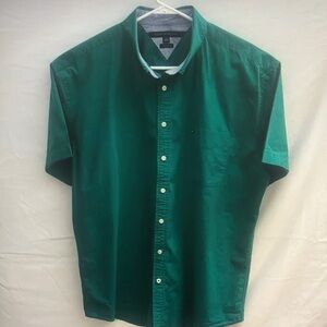 Men's Green Short Sleeve Shirt